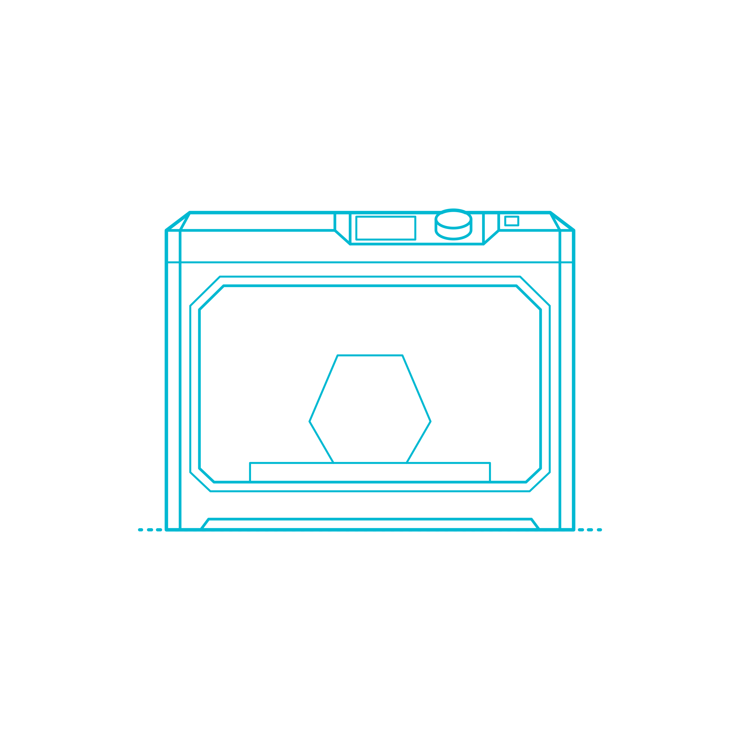 Digital 3D Printers Makerbot Replicator Plus Outline Flat Line Svg Vector Free Vectors